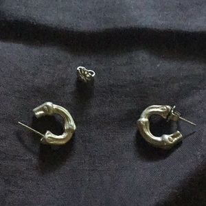 Authentic Tiffany sterling silver earrings🍁solid